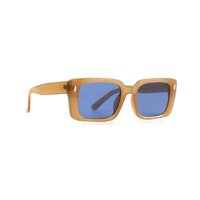Biscuit Frame Sunglasses With Blue Lens Side Right