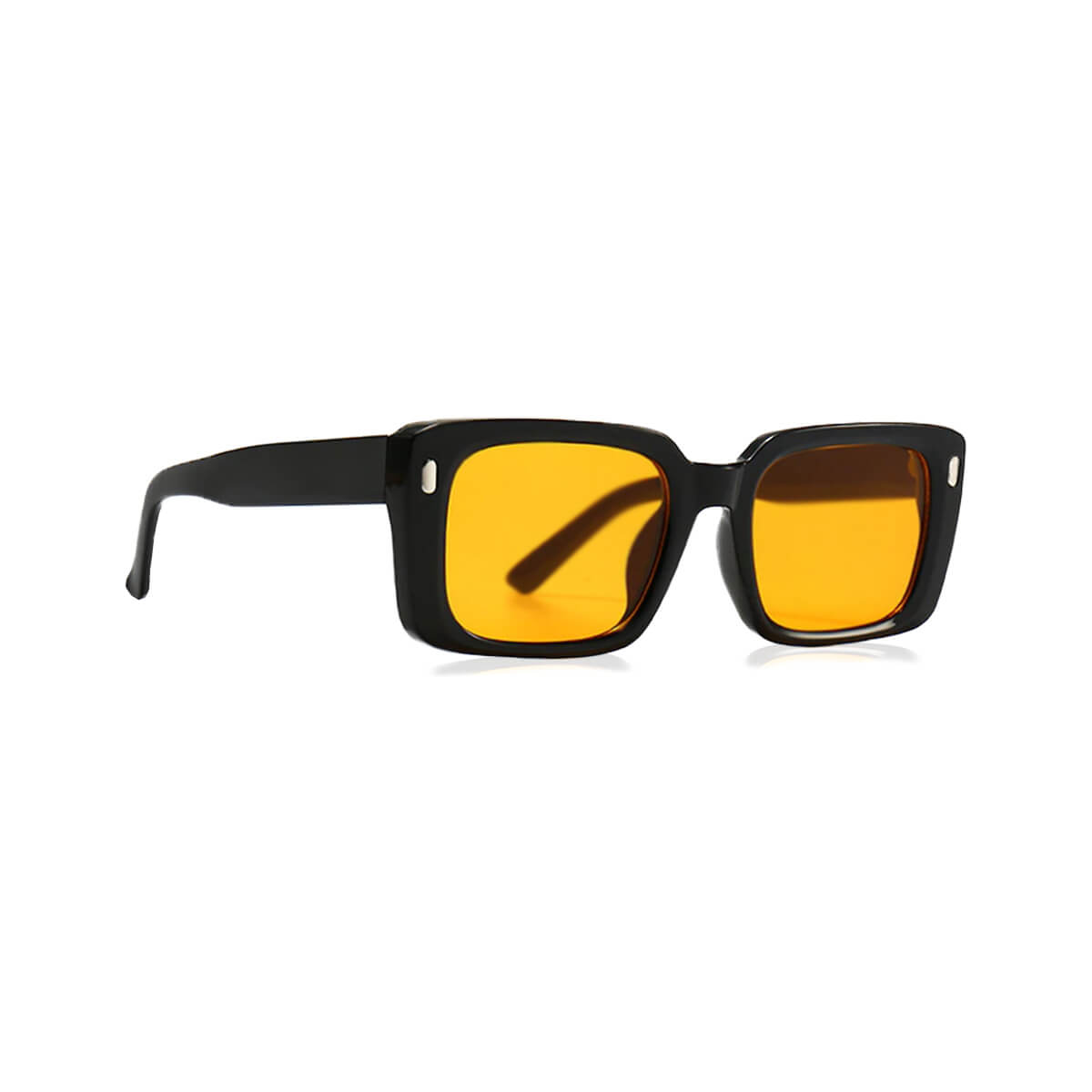 Ash Women's Square Sunglasses - Black Orange