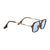 Wide Aviator Sunglasses with Blue Lens Side Right