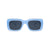 Oversized Blue Frame with Black Lens Sunglasses Front