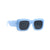 Oversized Blue Frame with Black Lens Sunglasses Side Right